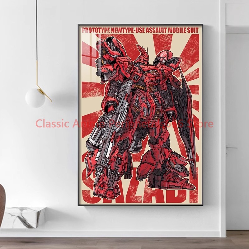 Phone Accessories Supplier - Peinture suspendue rétro Gundam, murale de