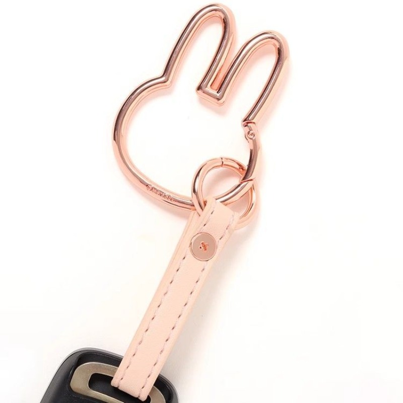 Phone Accessories For Teens - Porte-clés Miffy Kawaii tête de lapin