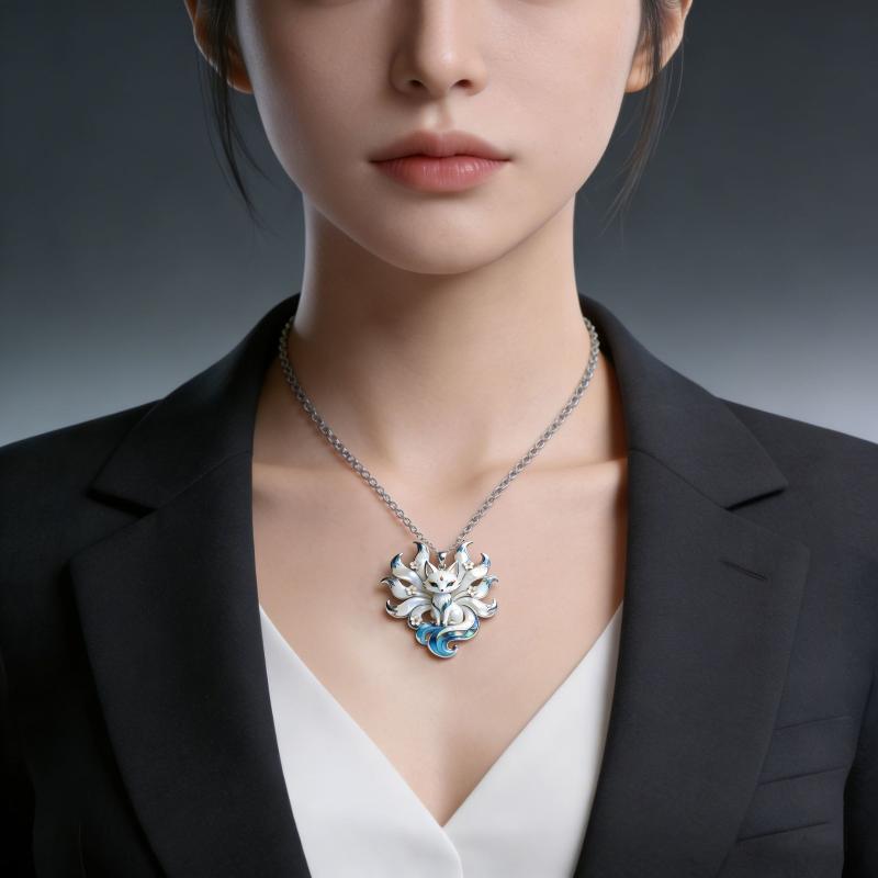 Collier pendentif émail Renard - Phone Accessories For Teens avis et prix