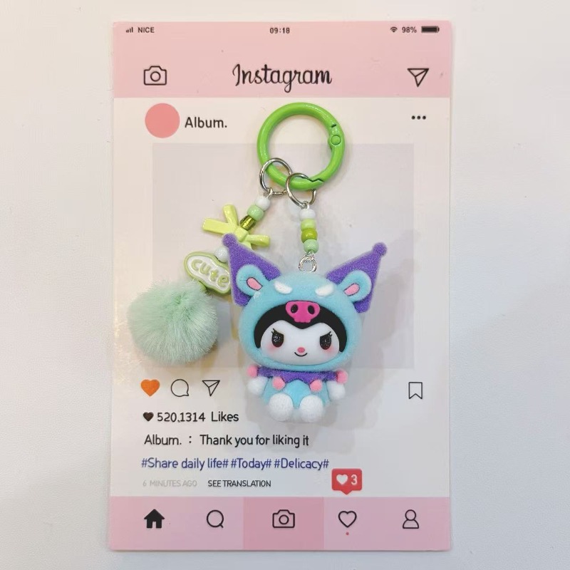 Porte-clés en résine Kuromi te - Phone Accessories For Teens avis et prix